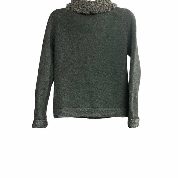 GAP 100% Wool Gray Button Up Sweater Cardigan Shrug Size XS - Picture 2 of 10